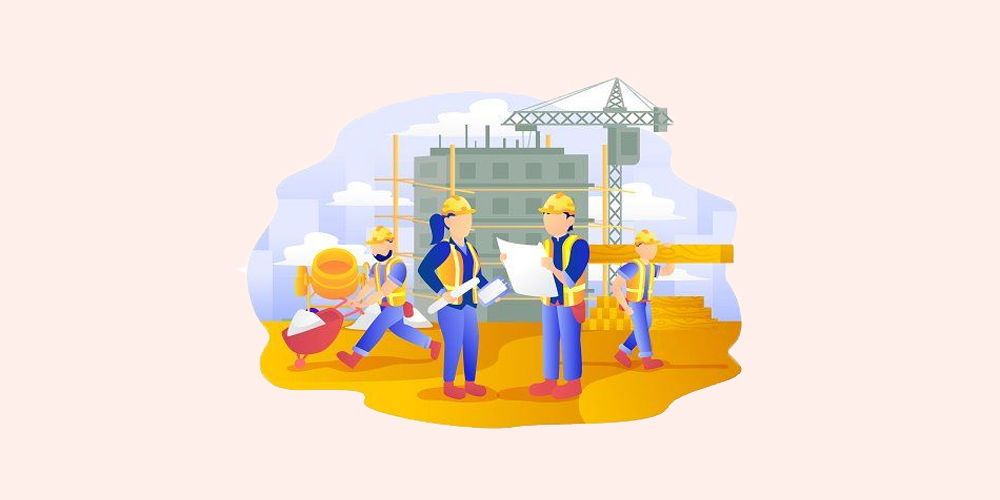 construction work flow image